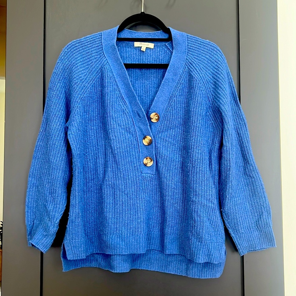 Madewell blue sweater, size s